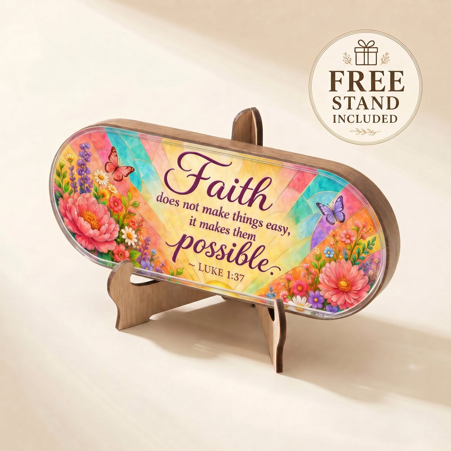 Faith Makes Things Possible - Luke 1:37 Pill Organizer