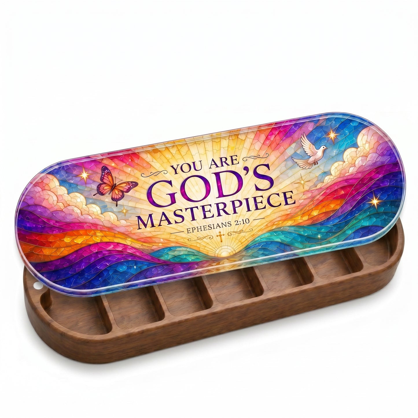 You Are God's Masterpiece - Ephesians 2:10 Pill Organizer